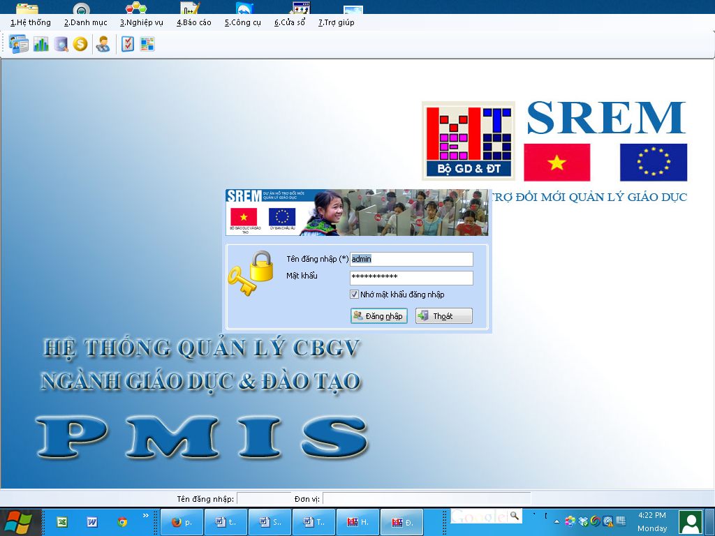 Hệ thống quản lý nhân sự ngành GD&ĐT (PMIS)