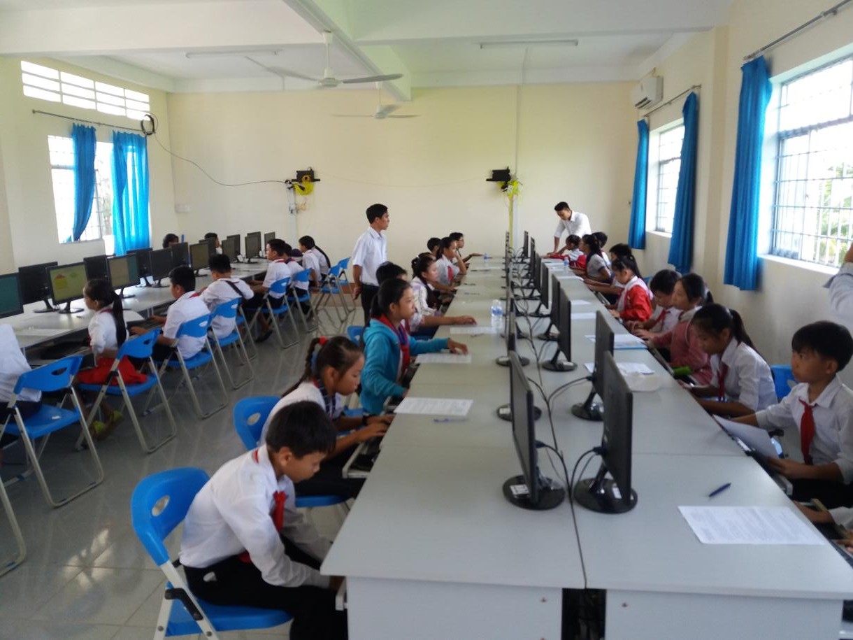 Hội thi Tin học trẻ khối học sinh phổ thông huyện An Minh năm 2017