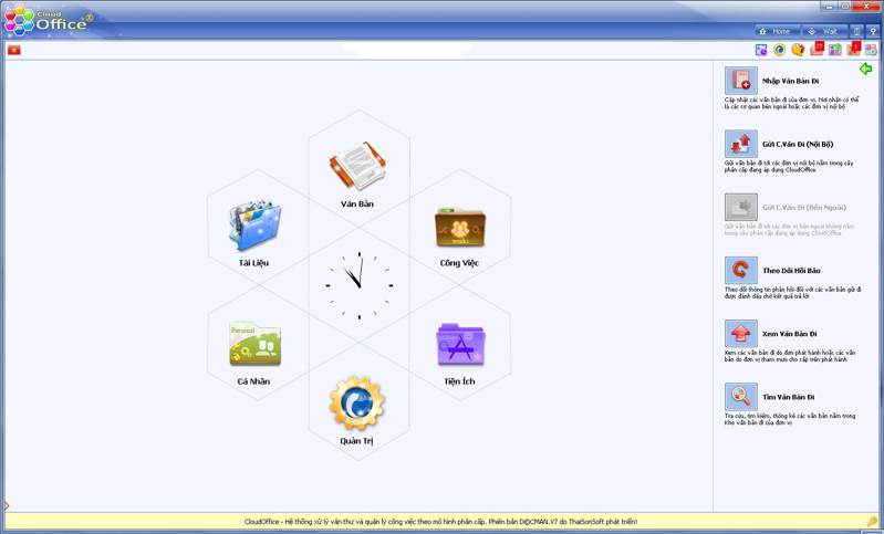 Cài đặt chương trình quản lý văn bản, công việc CloudOffice (CO